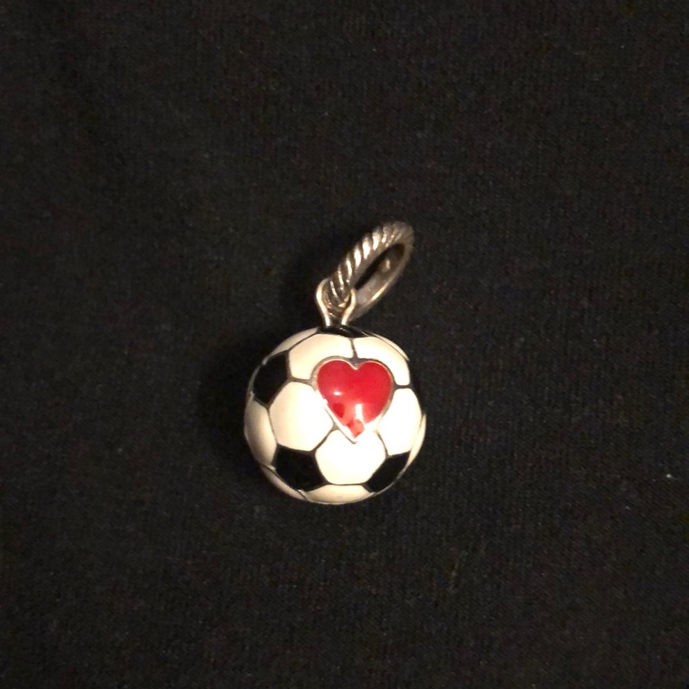 Brighton Charm - soccer ball with a heart